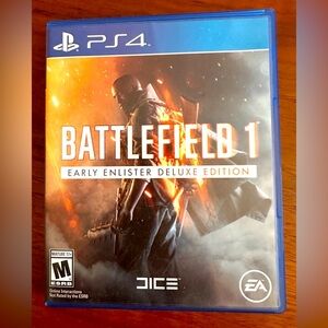 Battlefield 1 Early Enlister Deluxe Edition Sony Playstation 4 PS4 with Manual
